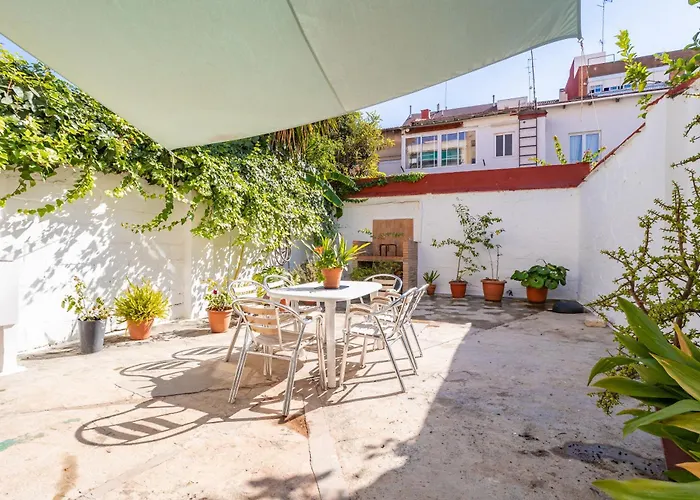 Vintage Con Wifi Y Terraza Privada Daire *